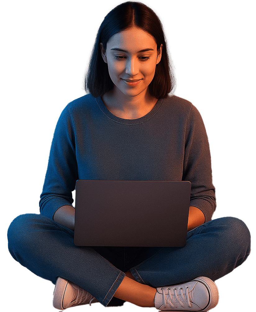 woman in pc